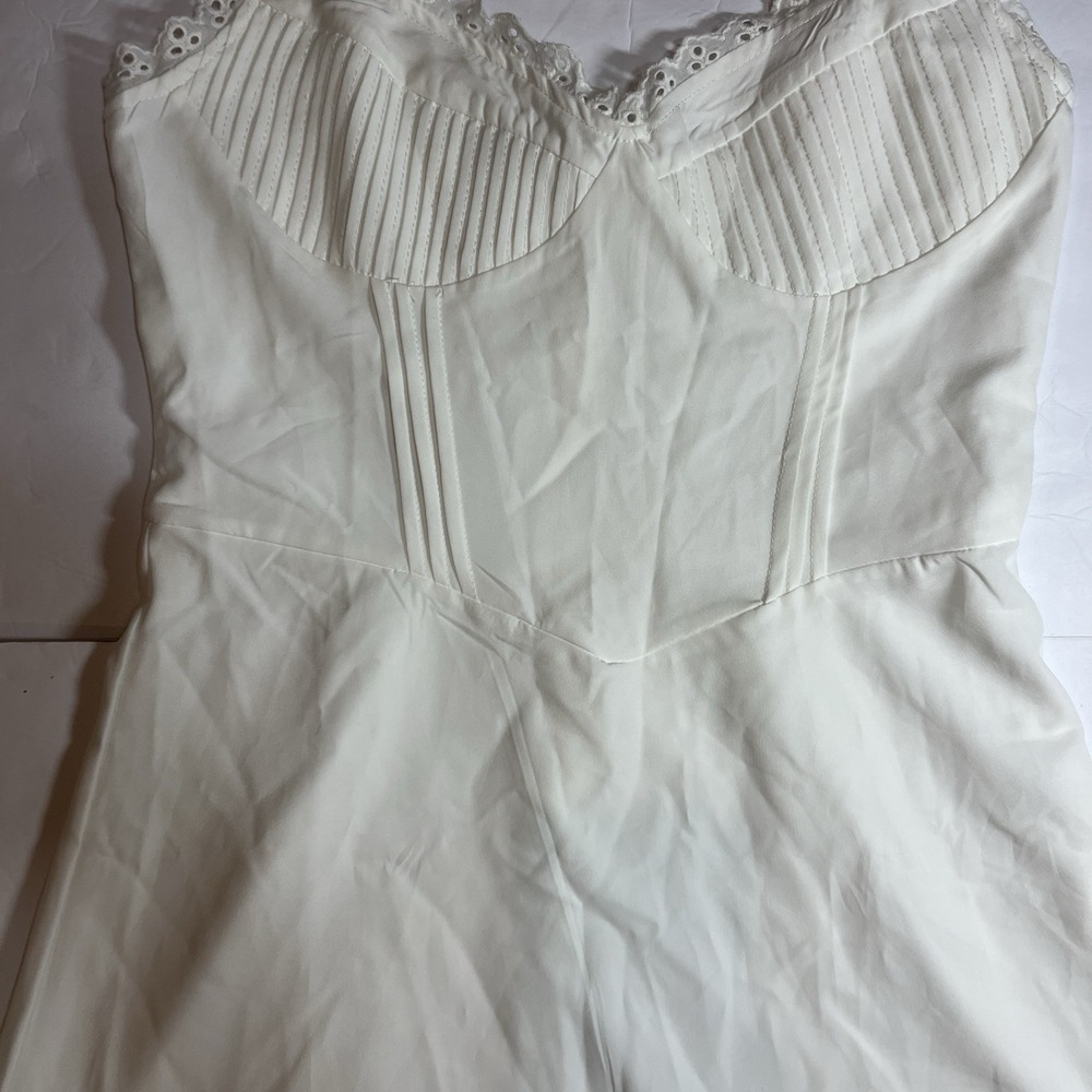 Sth Cute Babydoll Mini Dress, White, Size Small - Picture 4 of 16